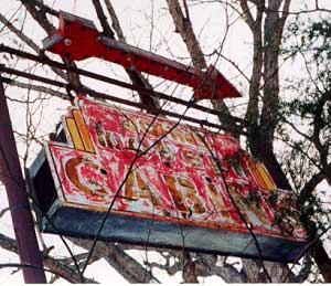 John's Modern Cabins sign